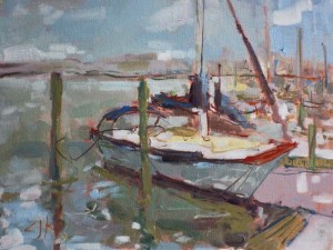boat painting