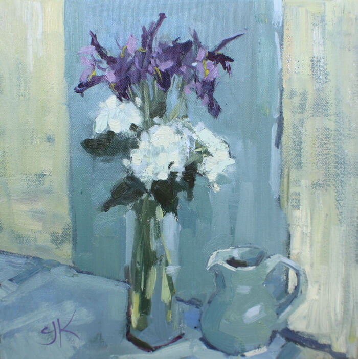 still life, painting, flower,